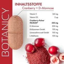 Cranberry + D-Mannose|BOTANICY Sale