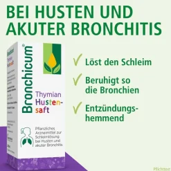 Thymian Hustensaft - Pflanzlicher Hustenlöser geeignet für Säuglinge|Bronchicum Clearance