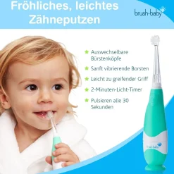 Brush Baby BabySonic Elektrische Zahnbürste für Kleinkinder und Kleinkinder im Alter von 0-3 Jahren| Hot