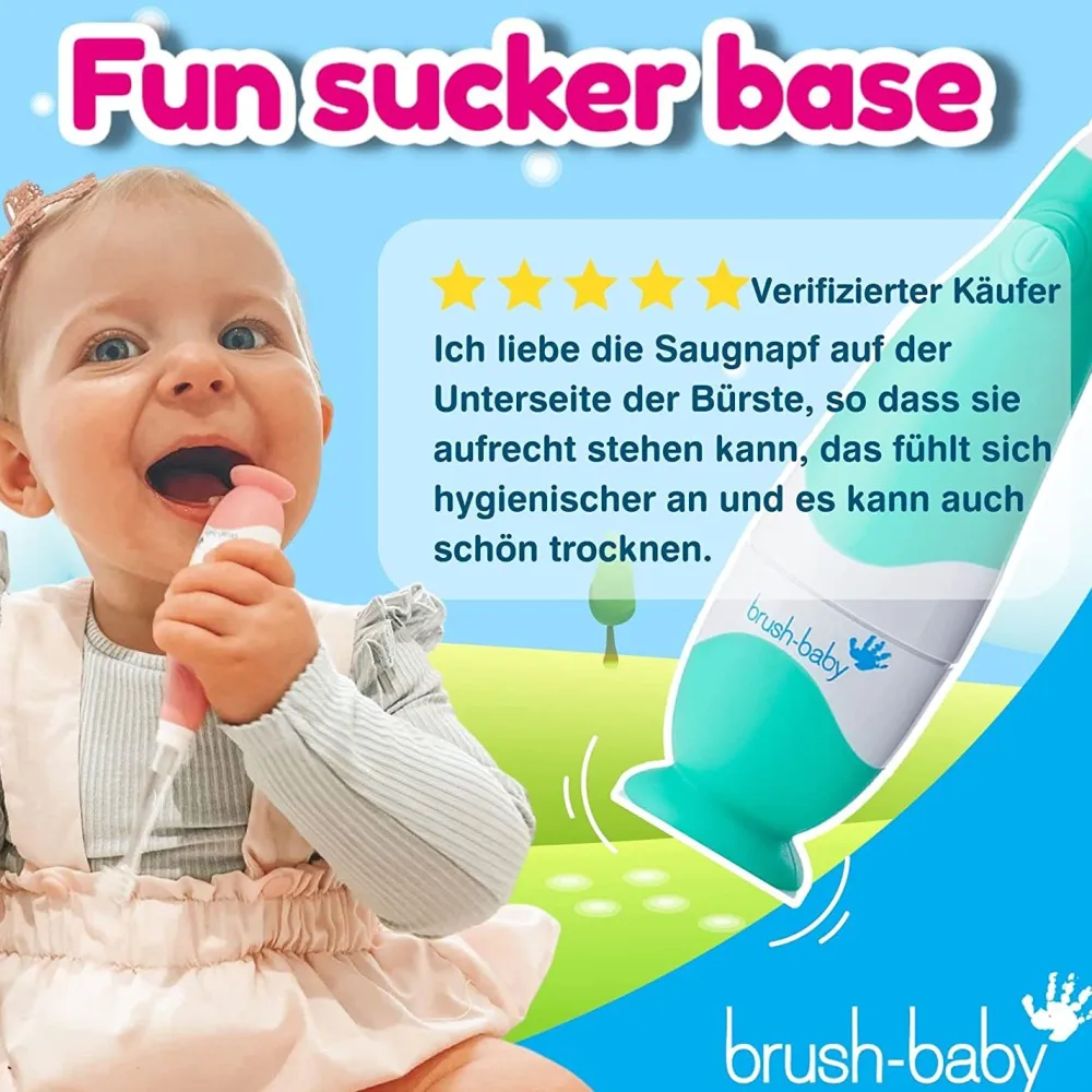 Brush Baby BabySonic Elektrische Zahnbürste für Kleinkinder und Kleinkinder im Alter von 0-3 Jahren| Hot