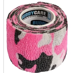 BUDDYCARE® MED Pflasterbandagen CAMOUFLAGE PINK 5 cm x 4,5m Latexfrei><noscript><img width=