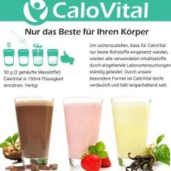 | Trinknahrung  Hochkalorisch für Gewichtszunahme|CaloVital