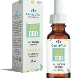 CannaVital® Bio CBD Öl Tropfen 10% - 10 ml Cannabidiol  Vollspektrum Laborqualität> Online