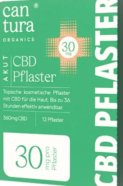 CANTURA® CBD-Pflaster AKUT Alternative zu Schmerzpflaster PREMIUM 30mg> New