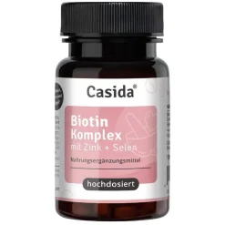 Biotin + Selen + Zink für Haut, Haare & Nägel – hochdosiert - vegan|Casida