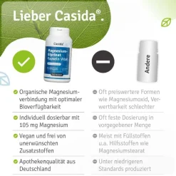 Magnesiumglycinat - Premium Chelatiertes Magnesiumbisglycinat - vegan, hochdosiert><noscript><img width=