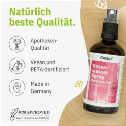® Rosenwasser Spray Rosenhydrolat bio|Casida
