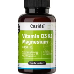 Vitamin D3 K2 Magnesium Kapseln 2000 I.E. – hochdosiertes D3, K2 & Magnesium>Casida Best
