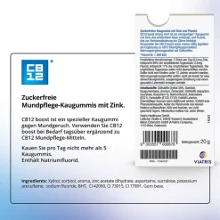 CB12 Boost Strong Mint Kaugummi: Zuckerfreie Mundpflege-Kaugummis gegen Mundgeruch,><noscript><img width=