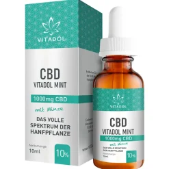 CBD10% Bio Hanfextrakt Öl - Mint|Vitadol Outlet