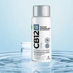 White Mundspülung: Mundwasser für weißere Zähne und frischen Atem, mit Zinkacetat & Chlorhexidin|CB12
