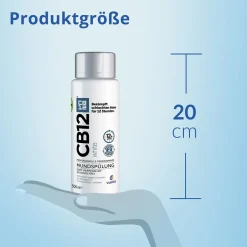 White Mundspülung: Mundwasser für weißere Zähne und frischen Atem, mit Zinkacetat & Chlorhexidin|CB12