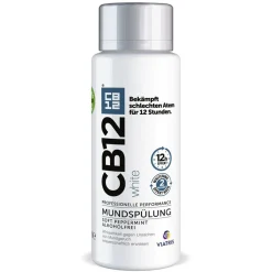 White Mundspülung: Mundwasser für weißere Zähne und frischen Atem, mit Zinkacetat & Chlorhexidin|CB12 Hot