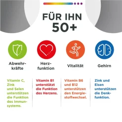 ® Für Ihn 50+, 60 St. - Nahrungsergänzungsmittel - Jetzt 20% mit dem Code Vitamine20 sparen*><noscript><img width=