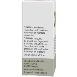 CERES Spitzwegerich Plantago lanceolata Extrakt Tropfen><noscript><img width=