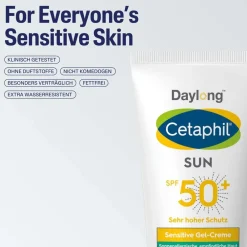 SUN Sensitive Gel-Creme SPF 50+ Extra-leichter, fettfreier Sonnenschutz|Cetaphil Discount