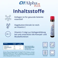 PLUS Gelenk Kollagen Trinkampullen für gesunde Gelenke und Knorpel mit Hagebuttenextrakt und Vitamin C|CH-Alpha Sale