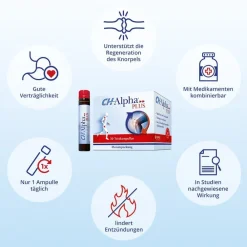 PLUS Gelenk Kollagen Trinkampullen für gesunde Gelenke und Knorpel mit Hagebuttenextrakt und Vitamin C|CH-Alpha Sale