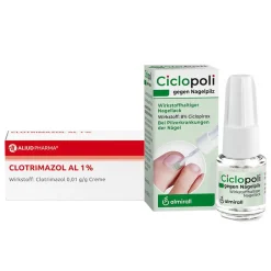 Ciclopoli® gegen Nagelpilz 6,6 ml + Clotrimazol AL 1%| Outlet