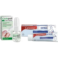 Ciclopoli® gegen Nagelpilz 6,6 ml + Canesten® EXTRA Bifonazol Creme|