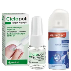 Ciclopoli® gegen Nagelpilz 6,6 ml + CanesProtect® Fußspray| Outlet