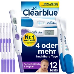 Clearblue Ovulationstest FORTSCHRITTLICH & DIGITAL + Schwangerschaftstest|Clearblue Schwangerschaftstest