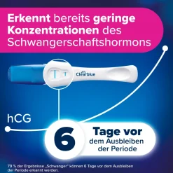 FRÜHE ERKENNUNG + MIT WOCHENBESTIMMUNG Kombipack|Clearblue Schwangerschaftstest Discount