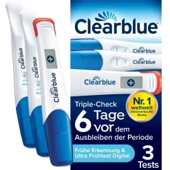 Schwangerschaftstest Triple Check Ultra Früh>Clearblue Hot