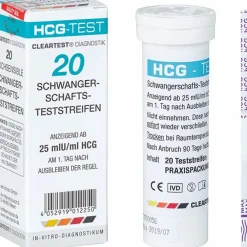 Cleartest hCG Schwangerschafts-Teststreifen| Clearance
