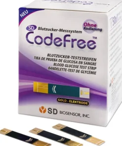 250 CodeFree Blutzuckerteststreifen zur Diabetes-Messung bei Blutzucker (Zucker-Krankheit)| Outlet
