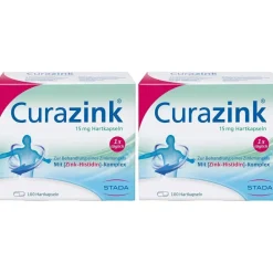 Curazink® Hartkapseln - hochdosiert mit 15 mg Zink im einzigartigen Zink-Histidin-Komplex> New