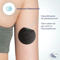 CureTape® Sensor Patch  - Freestyle Libre 3 Sensor und Dexcom G7 Fixierpflaster><noscript><img width=