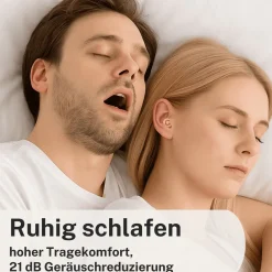 CUXCES Ohrstöpsel – 21 dB Gehörschutz für Schlaf, Reisen & Konzerte – wiederverwendbar, 4 Größen><noscript><img width=