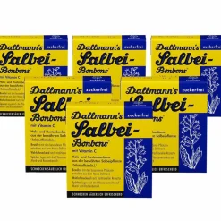 DALLMANNS® Salbeibonbons zuckerfrei Fünferpack|