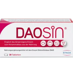 ® Tabletten zur Ergänzung des körpereigenen DAO-Enzyms zum Histaminabbau aus der Nahrung|Daosin