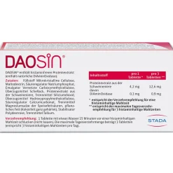 ® Tabletten zur Ergänzung des körpereigenen DAO-Enzyms zum Histaminabbau aus der Nahrung|Daosin