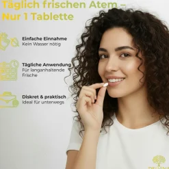 Delvina Mundflora - Lutschtabletten gegen Mundgeruch (Zitronengeschmack)> New