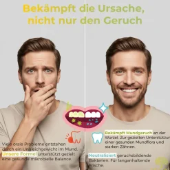 Delvina Mundflora - Lutschtabletten gegen Mundgeruch (Zitronengeschmack)><noscript><img width=