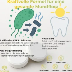 Delvina Mundflora - Lutschtabletten gegen Mundgeruch (Zitronengeschmack)><noscript><img width=