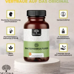 Delvina Mundflora - Lutschtabletten gegen Mundgeruch (Orangengeschmack)><noscript><img width=