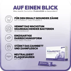 DentaSan ProbioPROTECT - Direktsticks für Mundflora, Zahnfleisch & Zähne><noscript><img width=