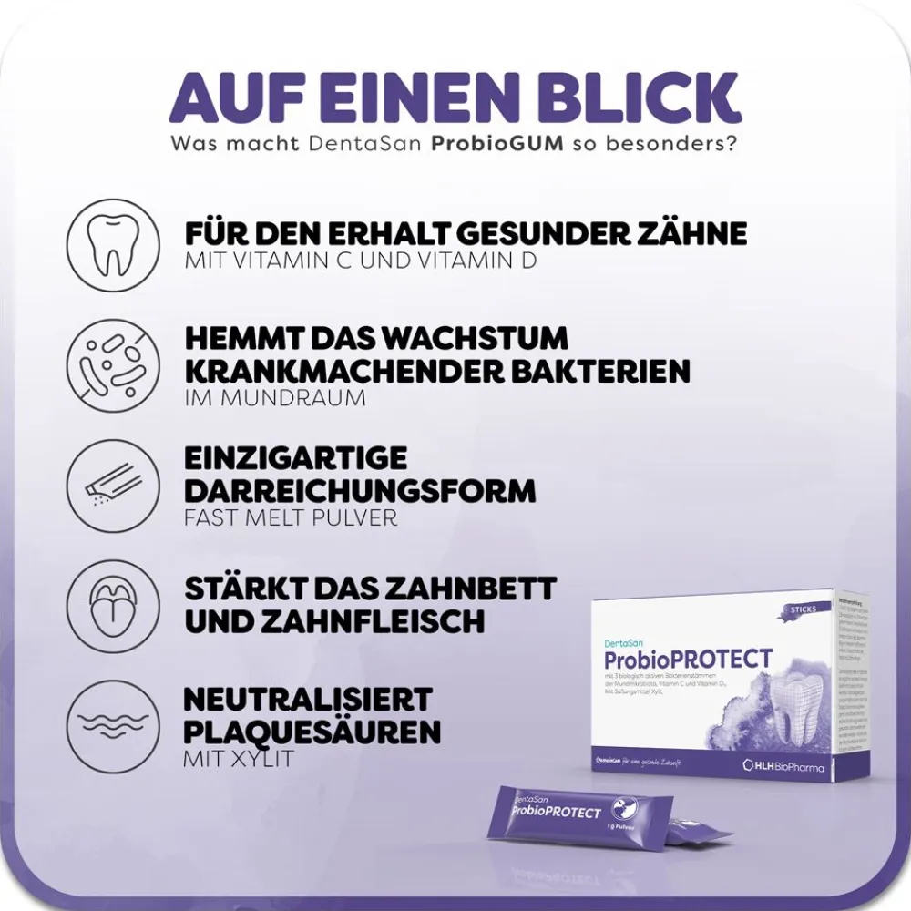 DentaSan ProbioPROTECT - Direktsticks für Mundflora, Zahnfleisch & Zähne> Clearance