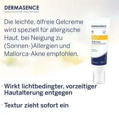 Dermasence Solvinea Sonnenschutz-Gelcreme LSF 50+|