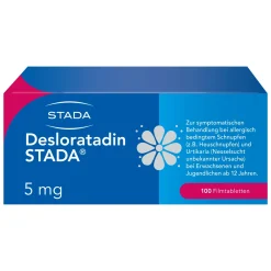 Desloratadin STADA® 5 mg Filmtabletten, zur symptomatischen Behandlung allergischer Erkrankungen wie Heuschnupfen|