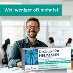 Dexibuprofen HEUMANN 200 mg Filmtabletten| Online