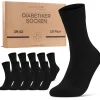 Diabetiker Socken mit Komfortbund ohne Gummi & ohne Naht für Damen und Herren 10 Paar|sockenkauf24 Best