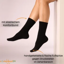 Diabetiker Socken mit Komfortbund ohne Gummi & ohne Naht für Damen und Herren 10 Paar|sockenkauf24 Best