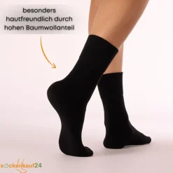 Diabetiker Socken mit Komfortbund ohne Gummi & ohne Naht für Damen und Herren 10 Paar|sockenkauf24 Best