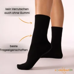 Diabetiker Socken mit Komfortbund ohne Gummi & ohne Naht für Damen und Herren 10 Paar|sockenkauf24 Best