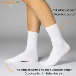 Diabetiker Socken ohne Gummi & ohne Naht aus 97% Baumwolle für Damen und Herren|sockenkauf24 Sale